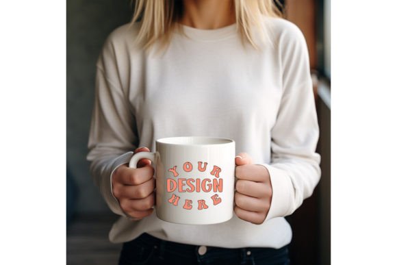Coffee White Mug Mockup for Graphics and Mugs Amp