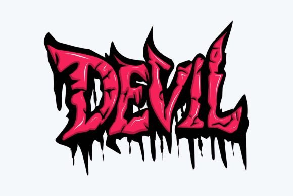 Devil: Bold Graffiti Graphics for T-Shirt Designs and More