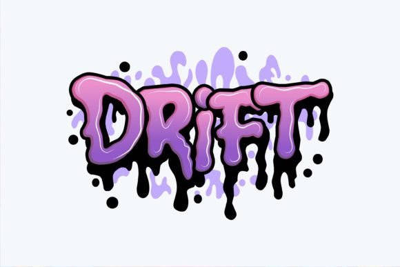 Drift: Bold Graffiti Graphics for T-Shirt Designs