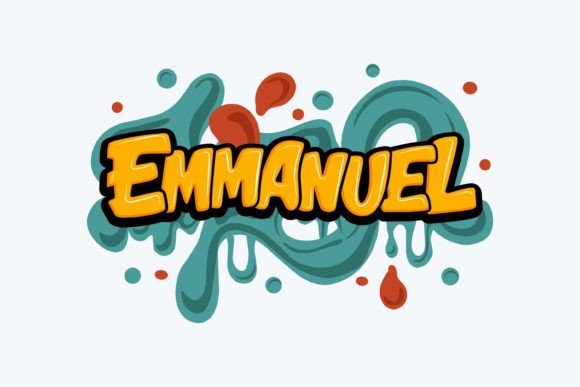 Emmanuel: Bold Graffiti Graphics for T-Shirt Designs