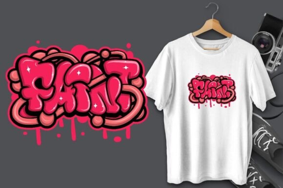 Faint: A Bold Graffiti Lettering for T-Shirt Designs and Graphics