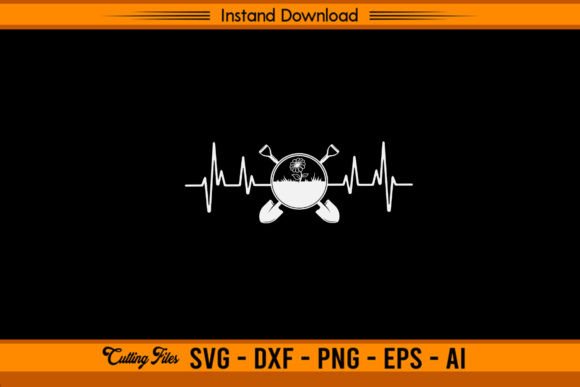 Gardening Heartbeat: A Versatile Graphics Asset for T-Shirt Designs