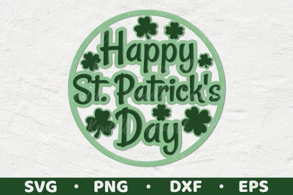 Happy St Patrick’s Day Door Hanger Sign Graphics