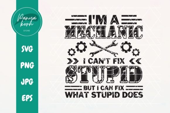 Humorous Mechanic Embroidery for Real Projects