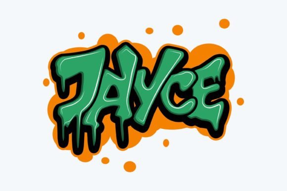 Jayce: A Bold Graffiti Typography for T-Shirt Designs