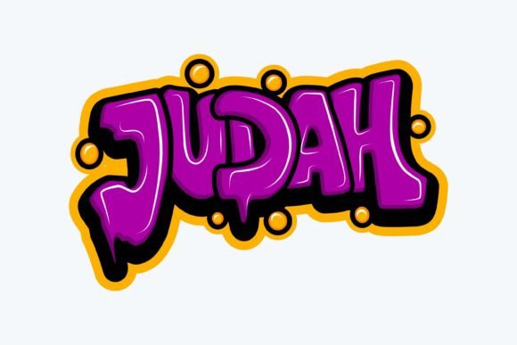 Judah: Bold Graffiti Graphics for T-Shirt Designs and More
