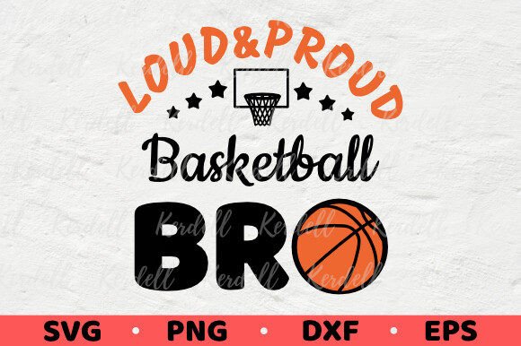 Loud and Proud Basketball Bro: A Bold Graphics Asset