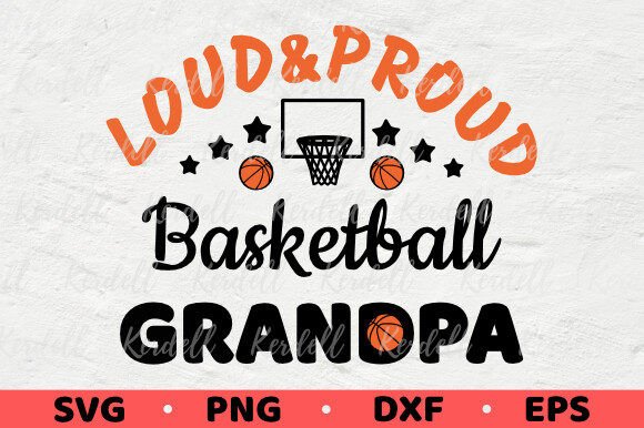 Loud and Proud Basketball Grandpa: A Dynamic Graphics Illustration