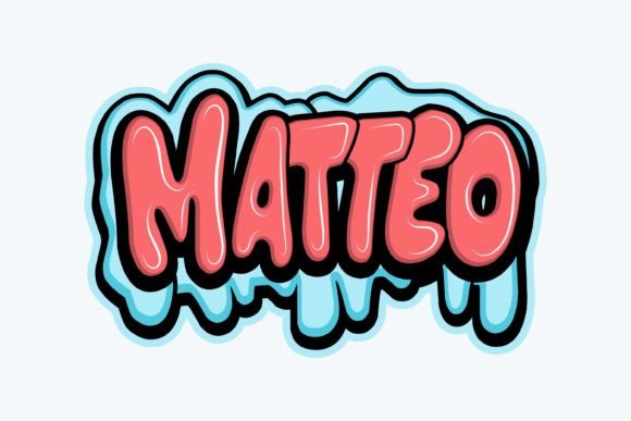 Matteo: Bold Graffiti Typography for T-Shirt Designs