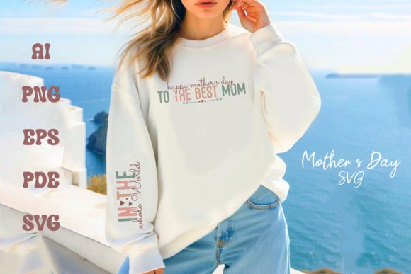 Mother's Day Mom Sleeve Shirt Design: A Perfect T-Shirt Graphics Asset