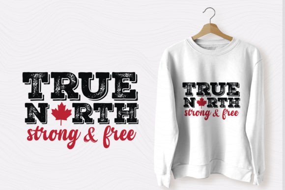 True North Strong and Free: A T-Shirt Design for Modern Brands
