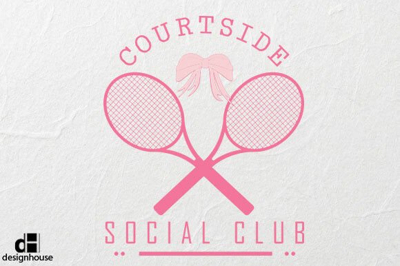 Vintage Tennis Courtside Sport Coquette Graphics for T-Shirt Designs